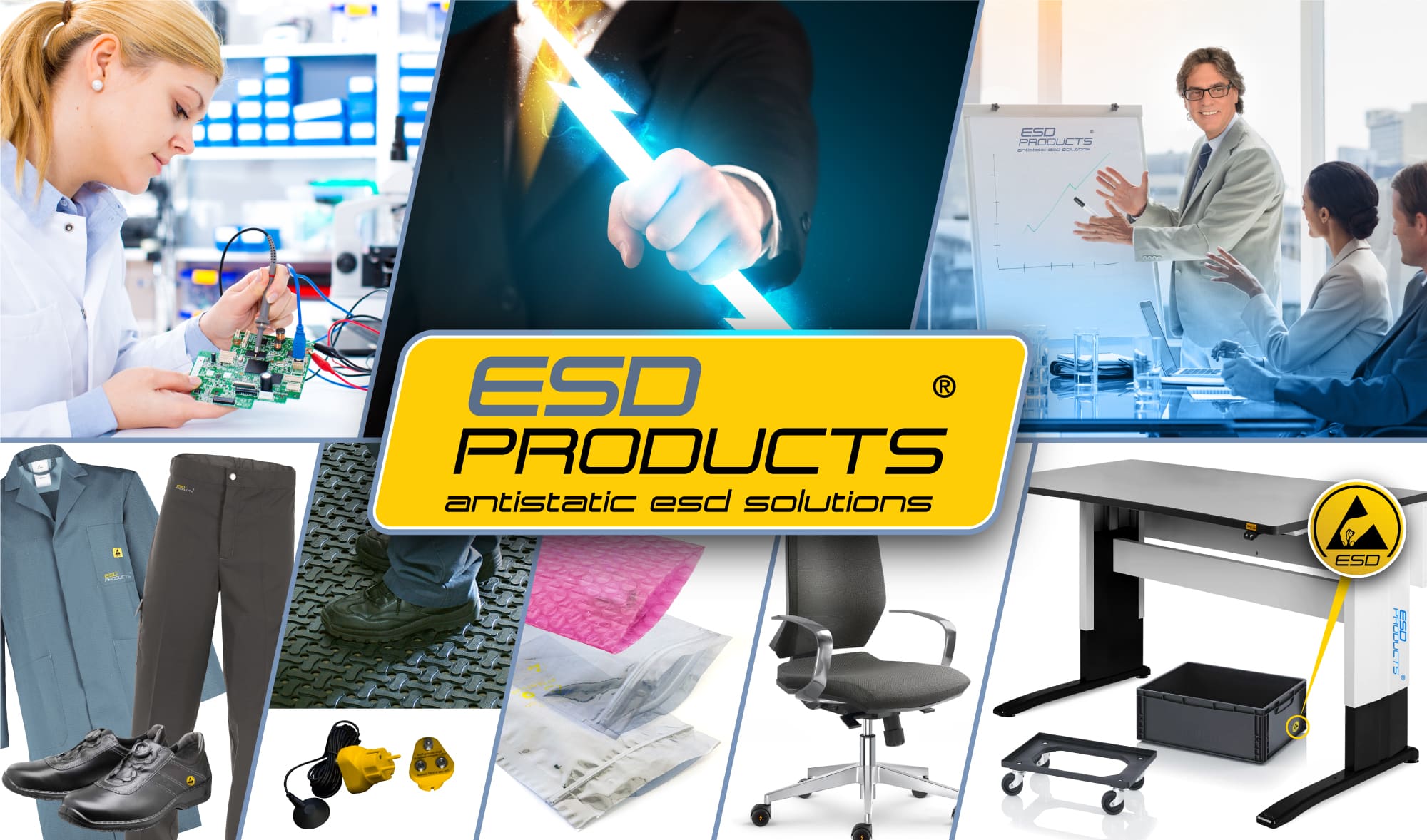 AntiStatic ESD Solutions ESD Guidelines ESD control program esd products Workbench Chair